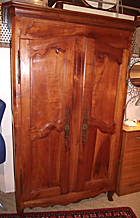 FRENCH ANTIQUE CHERRYWOOD ARMOIRE
